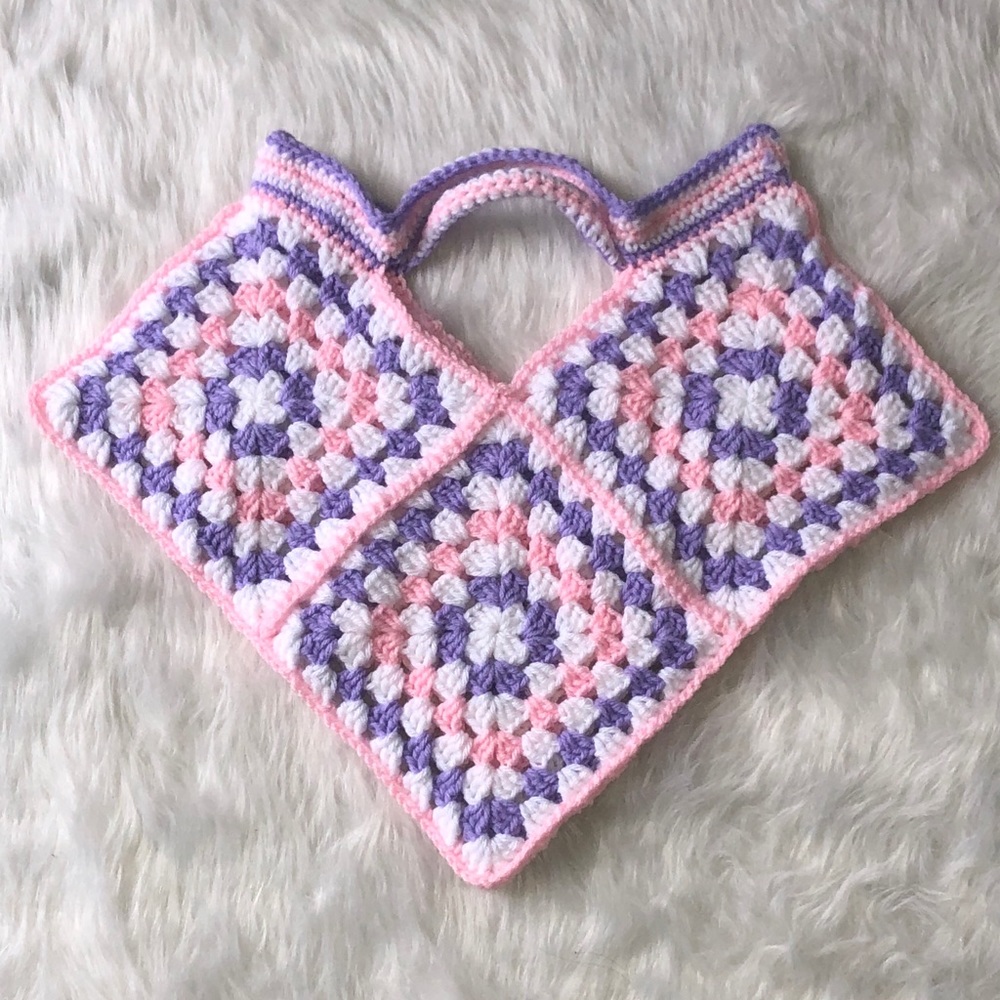 Hand crocheted market bag